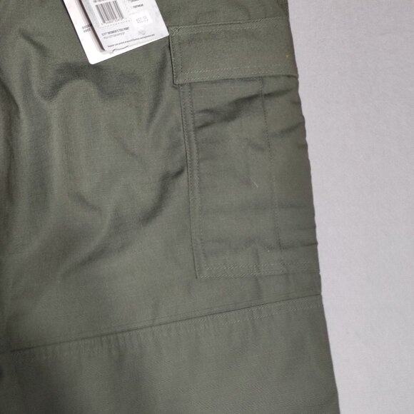 5.11 Tactical Series TDU pants women's size 14 Long green Cargo Ripstop Flex-Tac - Picture 10 of 16